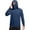 Navy, variant on Men's Sun Hoodie with Built-in Face Mask and Long Sleeves Featuring UPF 50 Protection for Fishing Hiking Running Beach Days Black L