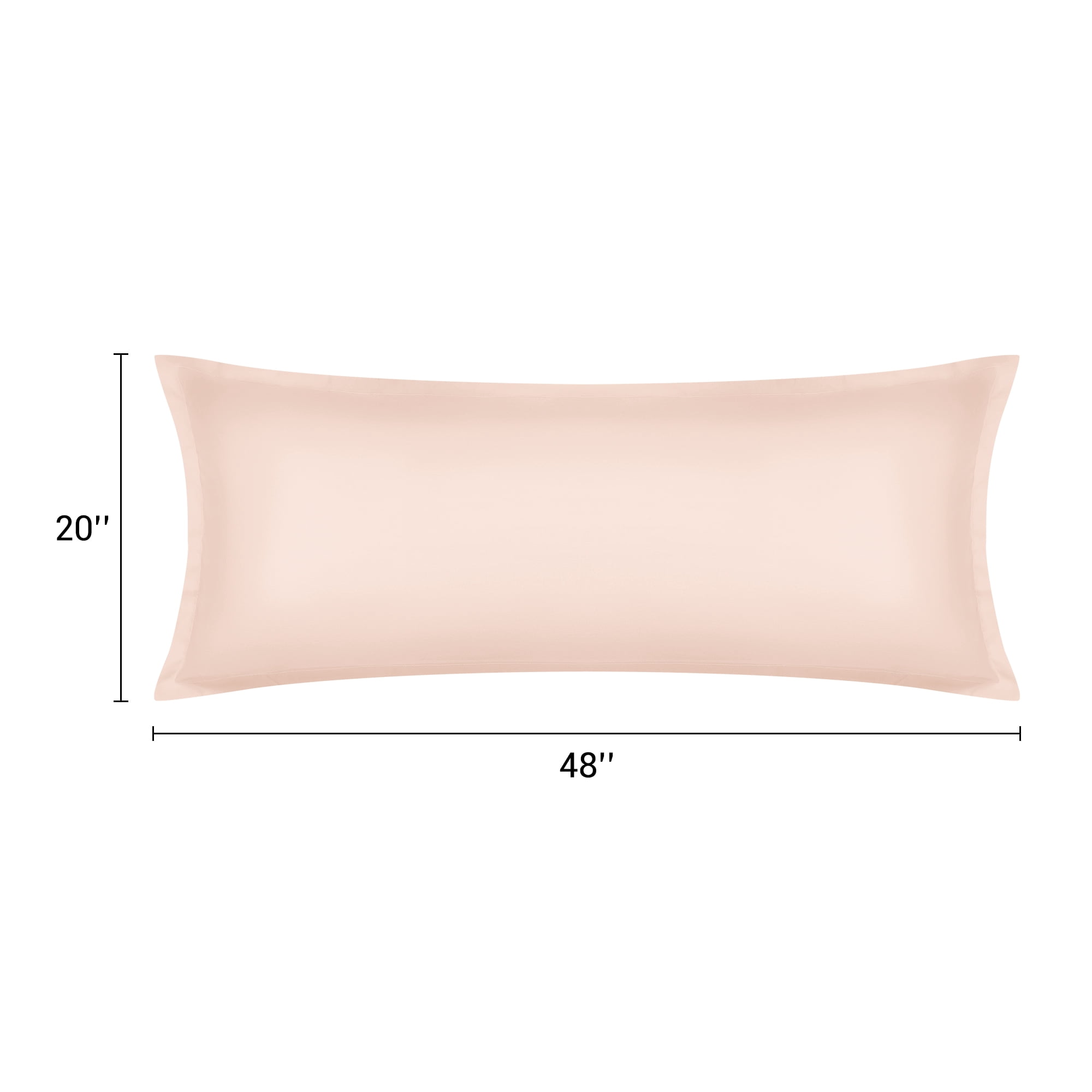 Unique Bargains 1 Pcs Pillow Cases Breathable Cooling Pillow Covers Camel 20"x48"