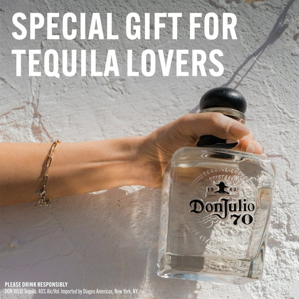 Don Julio 70 Tequila Anejo Cristalino, 750 mL, 40% ABV