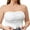 White, variant on ,Women's Seamless Front Hook Closure Bandeau Non- Padded Bras Comfort Bralettes Sexy Removable Strap Tube Tops Light Pink XL