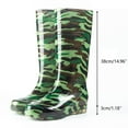 thumbnail image 4 of KANG Women's High Top Camo Rain Boots Slip Rubber Shoes For Outdoor Daily Use In Rainy Season, 4 of 9