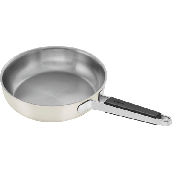 ZWILLING Pure 9.5-inch Stainless Steel Fry Pan, Ivory