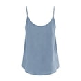 thumbnail image 4 of Summer Tops For Women Sevevn Women's Button Front Cami Top Sleeveless Spaghetti Strap Tank Top for Casual Summer Light Blue S, 4 of 9