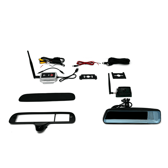 Motion Backup Camera TRNS-2180 Trailer Mount; 9.66 Inch Screen; 155/120 Degree Horizontal Viewing Angle; With Night Vision; Without Distance Meter; Waterproof Case; Black Housing