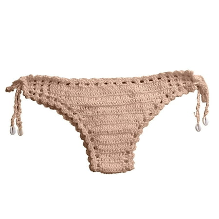 

Zlekejiko Women Solid ColorKnitted Close Fitting Underwear