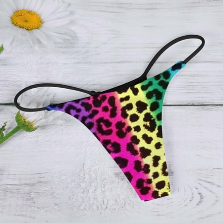 

〖CFXNMZGR〗Thongs For Women Thong Fashion Floral Print Comfortable Breathable Low Waist Panties