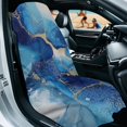thumbnail image 2 of ZUXONGSY Car Seat Cover Towel Blue Marble Print Towel Bucket Seat Covers Wear-Resistan Auto Front seat Protector Gift for Car Outdoor Sport Activities, 2 of 8
