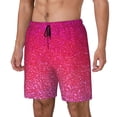 thumbnail image 1 of Balery Light Purple Glitter Bañador para hombre, shorts de playa de secado rápido con entrepierna y forro de compresión-3X-Large, 1 of 6