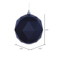 thumbnail image 3 of Vickerman M177317DM 4.75 in. Black Matte Geometric Christmas Ornament Ball - 4 per Bag, 3 of 3