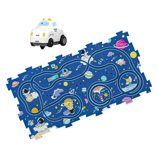 Juego De Pistas De Rompecabezas, Juguetes De Riel De Ranura Para Nios En Edad Preescolar, Nios Pequeos, Espacio De Rompecabezas De 8 Piezas Sunnimix Pistas de rompecabezas