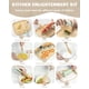 thumbnail image 2 of Set de cocina Biticolor de madera Montessori para niños, 15 piezas con bolsa, 2 of 6
