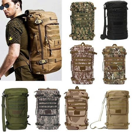 50L Waterproof Outdoor Military Tactical Pack Sports Backpack Bag Camping Fishing Travel Bag Portable Shoulder