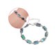 thumbnail image 2 of Pulsera de cuentas de concha de abulón natural, pulsera geométrica rectangular, pulsera ajustable, pulsera de aleación, colgante decorativo para mujeres y damas., 2 of 7