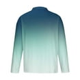 thumbnail image 3 of Blusa y camisa de manga larga con cuello vuelto para hombre, blusa informal con cremallera y estampado sin localización, blusa para hombre, 3 of 4