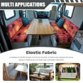 thumbnail image 3 of Uorisanigo RV Dinette Cushion Covers for RV Camper Stretch Hawaiian Sunset Palm Tree Camper Dinette Cushion Covers Sofa Chair Furniture Protection with 1 Backrest Cover & 1 Bench Cover, 3 of 7