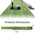 thumbnail image 3 of Topcobe Golf Putting Mat Practice Training Aid with Auto Ball Return and 2 Hole Sizes, Golf Practice Training Aid, Golf Accessories Golf Gift for Men, 3 of 9