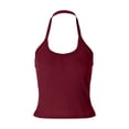 thumbnail image 4 of Womens Cotton Ribbed Square Neck Tank Tops Basic Backless Sleeveless Summer Cami Shirts 2026, 4 of 5