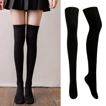 

ActFu Women Socks 1 Pair Daily Wear Jacquard Stylish Pure Color Fine Touch Stockings