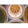 thumbnail image 2 of Jaynes Gallery 32x23 Black Ornate Wood Framed with Double Matting Museum Art Print Titled - Europe-Italy-Procida-Interior dome of Santuario S-Maria delle Grazie Incornata church, 2 of 4