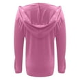 thumbnail image 4 of Fall Cardigans for Women Hooded Sweater Soft Knit Button Up Long Sleeve Cardigan Pink XL, 4 of 5