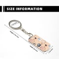 thumbnail image 3 of Uemuo Cute Ink Drawn Elephants Pattern Rectangular Metal Keychain - Durable, Stylish, and Personalized Key Ring for Men and Women,Engraved Keychain,Gift Slim Sturdy Keychain, 3 of 7