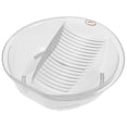 thumbnail image 4 of Minkissy 1Set Plastic Wash Board Basin for Bathroom Use Daily Laundry 13X12.8X3.9in, 4 of 7