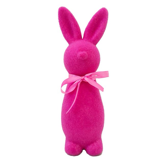 Wmool ZOUBAOQ Easter Floed Bnies Figurine with Bow tie,10inch Floing Rabbit Top Ornament for Easter Centerpieces,Bnies Dection for Spring Home Office Table Decor