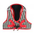 thumbnail image 1 of Hip Doggie HD-6EZHB-L Large EZ Reflective Houndstooth Harness - Black, 1 of 1