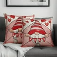 thumbnail image 2 of Valentines Gnome Pillow Cases18 x 18 Inch Valentine''s Day Love Forever Throw Pillow Covers Red Heart Cushion Cover Soft Decorative Pillow Cases for Anniversary Wedding Sofa Decor Set of 2, 2 of 6