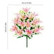 thumbnail image 3 of Ramo de Lirios Artificiales de Seda Rosa de 18 Cabezas, 42 Cm de Alto, Ideal para Decoración Del Hogar, Bodas y Fiestas. No Requiere Mantenimiento., 3 of 6