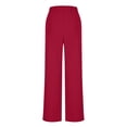 thumbnail image 3 of Betivan Women Summer 2 Piece Sets Square Neck Sleeveless Crop Tops Wide Leg Pants Matching Sets Travel Vacation Outfits, 3 of 9