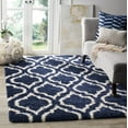 thumbnail image 2 of SAFAVIEH Hudson Louise Plush Geometric Shag Area Rug, Navy/Ivory, 2' x 3', 2 of 5
