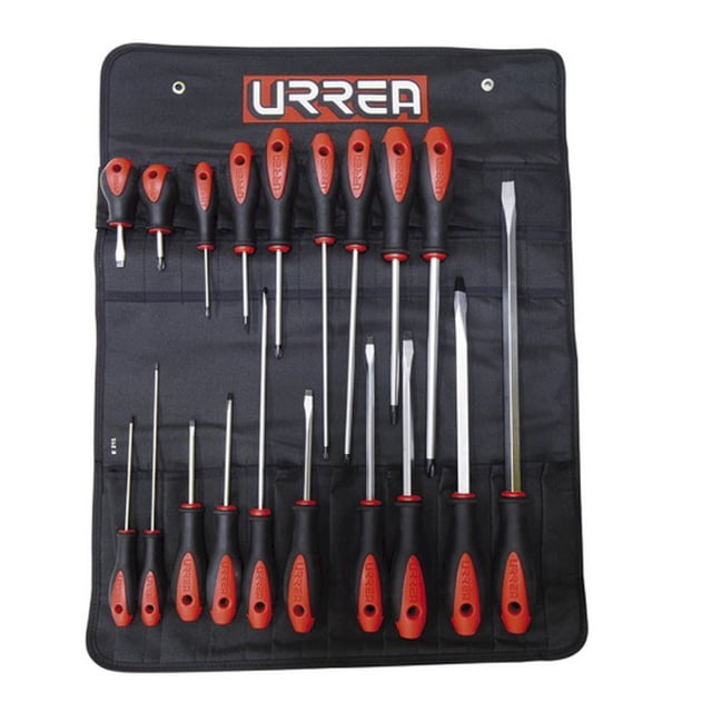 Juego De 19 Destornilladores Bimaterial Combinado Urrea 8600E