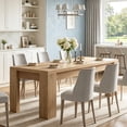 thumbnail image 2 of Fnova 78.7" Farmhouse Dining Table for 8-10 People, Large Kitchen Table with Sturdy Frame, Rectangular Dinner Table for Dining Room, Living Room, Office, 2 of 11