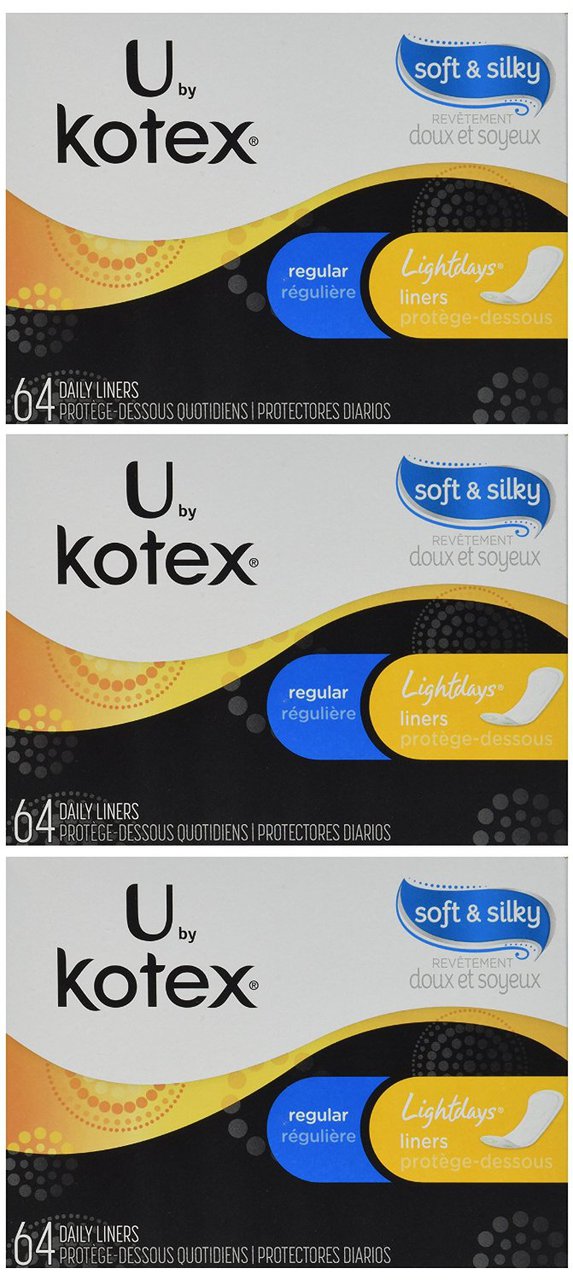 KOTEX Lightdays Liners, Regular, 192 Count