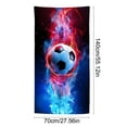 thumbnail image 3 of Microfiber Oversized Beach Towel,Sand Free Quick Dry Lightweight Absorbent Towel,Football Patterned Beach Towel Quicks Drying Not Easily Sand Sticking Towel Travel Swimming Sports Towel,55x27.5in, 3 of 6
