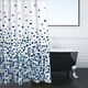 thumbnail image 1 of Cortina de ducha para bañera y baño, lavable, antimoho y antibacteriana, 180 x 180 cm (71 x 71 bolsillos), poliéster, 1 of 1