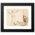 thumbnail image 2 of Dante Gabriel Rossetti 14x12 Black Modern Framed Museum Art Print Titled - Study for the Figures of Guenevere and Launcelot (2002), 2 of 5