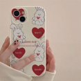 thumbnail image 1 of Cute Rabbit Doll Phone Case For iPhone 14 13 12 11 Pro XS MAX XR 7 8 Plus Mini SE2020 Silicone Cover Cases xuanjing unisex, 1 of 2