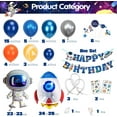 thumbnail image 2 of Outer Space Party Balloons Kit Space Party Supplies Decoration with Rocket Astronaut Balloon for Birthday Party Baby Shower Sloar System Party, 2 of 11