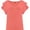 coral, variant on Summer Tops for Women Ruff Sleeve Business Casual Dressy Ladies Blouses V-Neck Shirt Loose Fit Tee