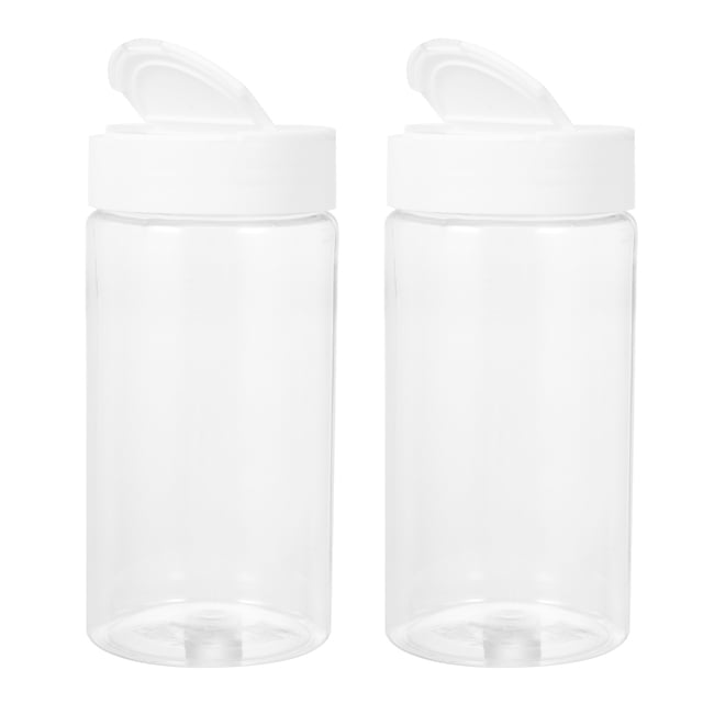 2pcs Botellas de alimentación de peces portátiles Peces premium Botellas de alimentación (blanco)