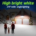 thumbnail image 2 of Intelamp Solar Motion Sensor Lights Outdoor, 3-Head LED Security Flood Light, 6000mAh 1200LM Dual PIR, IP65 Waterproof,, 2 of 9