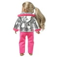 thumbnail image 5 of Pink 18 Inch Doll Clothes Set Jacket And Pants For 40 Cm Dolls Christmas Outfit Costume Accessory, 5 of 6
