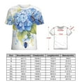 thumbnail image 2 of Bee And Flowers Women T-Shirt Classic O Neck T-Shirts Short-Sleeve Trendy Animal Print Design Tshirt Casual Clothing, 2 of 5