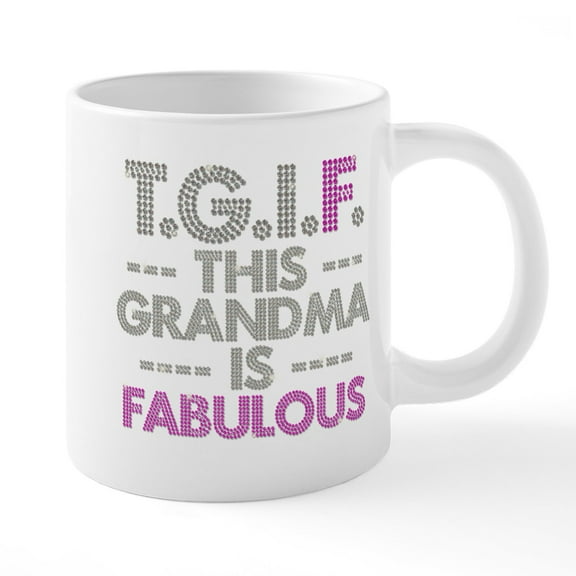 CafePress - T.G.I.F. Mugs - 20 Oz White Ceramic Mega Mug