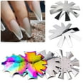 thumbnail image 1 of YFYDS Three-Color Crystal French Nail Template, Stainless Steel Nail Art Template for Professional and DIY Nail Art Modeling Clearance Sales Today Deals Prime, 1 of 2
