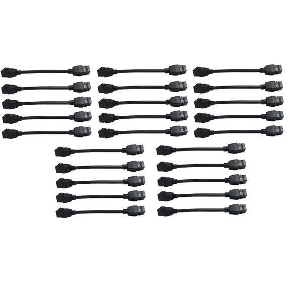 RiteAV - HDMI Female-Female Pigtail Extension Cable Coupler Keystone Dongle Jack (25 Pack)