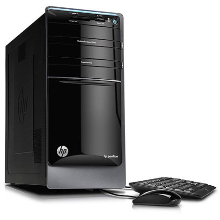 HP Refurbished Black Pavilion P7-1254PC Desktop PC with AMD Quad-Core A6-3620 Processor, 8GB Memory, 1TB Hard Drive and Windows 7 Home Premium (Monitor Not Included)