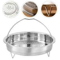 Luxshiny Plated Silver Stainless Steel Steamer Rack for Pots Multi Function Food Steamer Insert